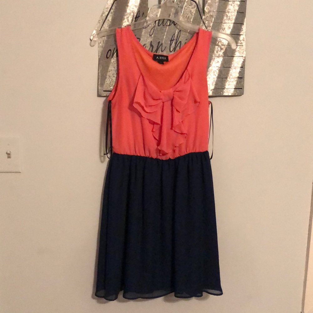 Pink and Navy Dress
